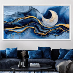Gold Seam Crescent Tide - TooplesArt - NicheCanvas