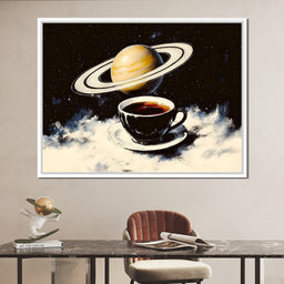 Saturn's Morning Brew - NicheCanvas