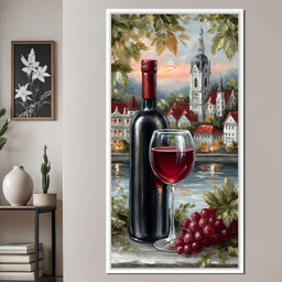 Wine Reflections by the Lake - NicheCanvas