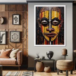 Tribal Mask 09 - Sakeem Gibbs - NicheCanvas