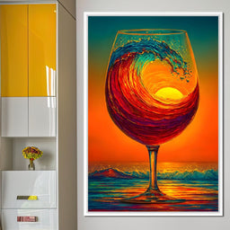 Sunlit Wave Enchantment - NicheCanvas