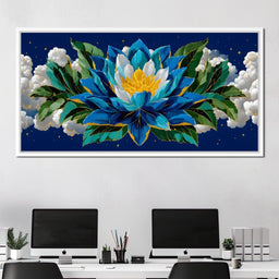 Starfield Lotus Radiance - NicheCanvas