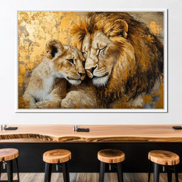 Golden Lions - NicheCanvas