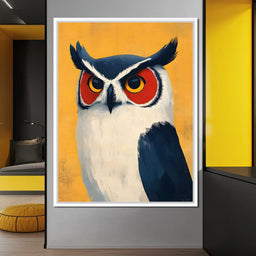 Nocturnal Owl Elegance Unfolds - NicheCanvas