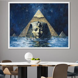 Pharaoh's Timeless Reflection - NicheCanvas