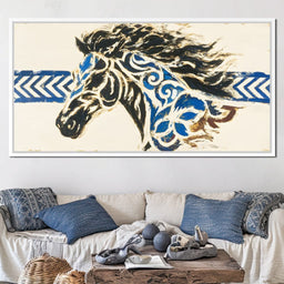 Galloping Essence of Blue - Alicia Smith - NicheCanvas