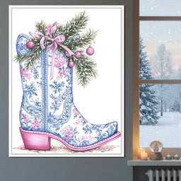 Holiday Cowboy Boot Bouquet - NicheCanvas
