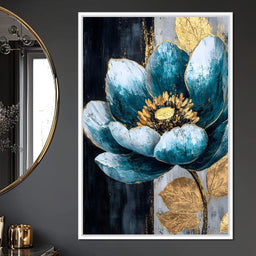 Radiant Petals Golden Harmony - NicheCanvas