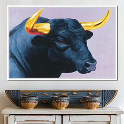 Golden Horns of Strength - NicheCanvas