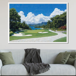 Tranquil Shoreline Golf Retreat - NicheCanvas