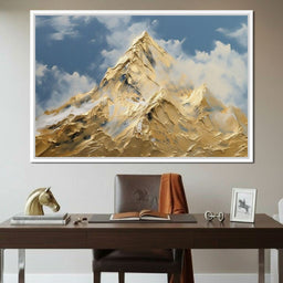 Golden Summit Rising Light - NicheCanvas