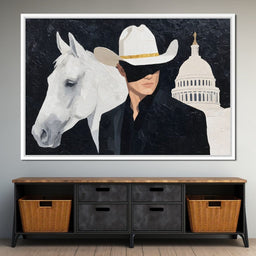 White Stetson Capitol Ranger - NicheCanvas