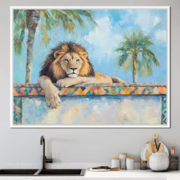 Majestic Lion Palm Retreat - NicheCanvas