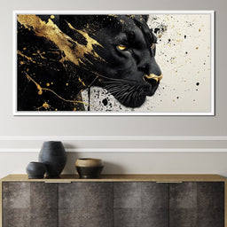 Golden Panther Radiance - NicheCanvas