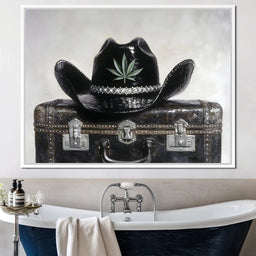 Cowboy Spirit on Vintage Case - NicheCanvas