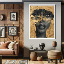 Golden Gaze Through the Jungle - Sakeem Gibbs - NicheCanvas