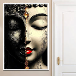Duality of Tranquil Visages - NicheCanvas