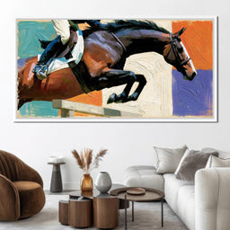 Leaping Over The Painted Square - NicheCanvas