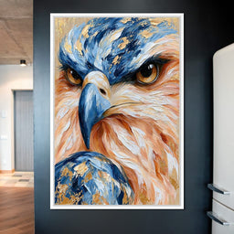 Golden Gilded Raptor Focus - NicheCanvas