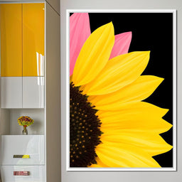 Yellow Sunlit Petals - NicheCanvas