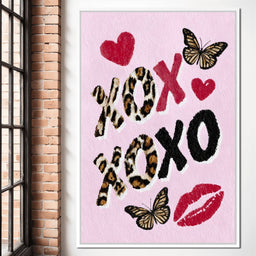 Leopard Kiss XO Butterfly Love - NicheCanvas