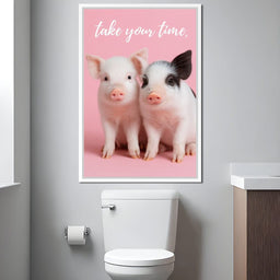 Take Your Time Piglet Pals - NicheCanvas