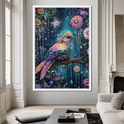Enchanted Birdsong Night Tapestry - NicheCanvas