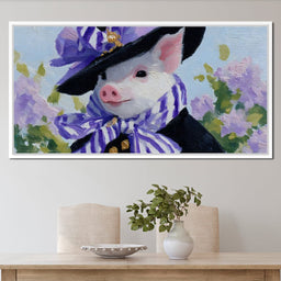 Piglet Lavender Elegance Parade - NicheCanvas