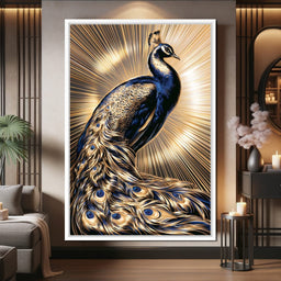 Radiant Majesty of the Gilded Plumage - NicheCanvas