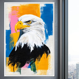 Bold Eagle Pop Portrait - NicheCanvas