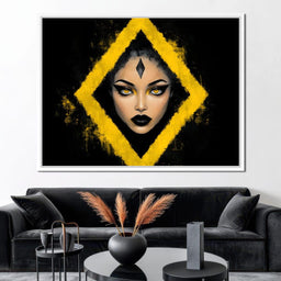Golden Stare of Midnight Queen - NicheCanvas