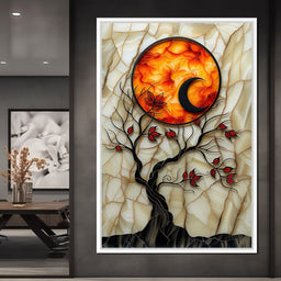 Solar Flare Through Leaves - NicheCanvas