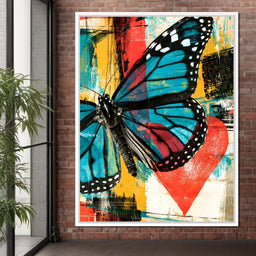 Neon Pulse Of A Painted Heart - NicheCanvas