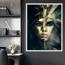 Golden Pharaoh Dual Face Elegy - NicheCanvas