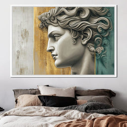 Gilded Classical Profile - Wildrose Creations - NicheCanvas