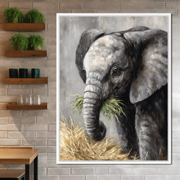 Gentle Giant Elephant Portrait - NicheCanvas