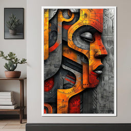 Metallic Face Labyrinth Illusion - Cole Williams - NicheCanvas