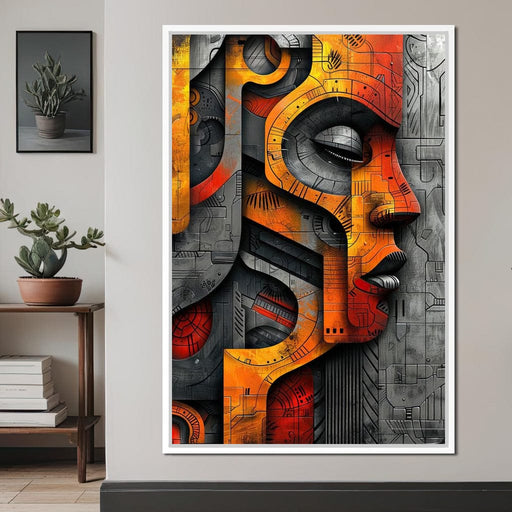 Metallic Face Labyrinth Illusion - Cole Williams Canvas Print