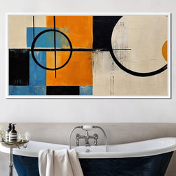 Geometric Orbit Mid Century Clash - NicheCanvas