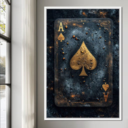 Golden Ace of Cosmic Dust - NicheCanvas