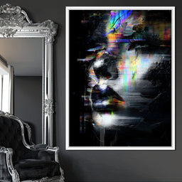 Prismatic Glitch Visage - NicheCanvas