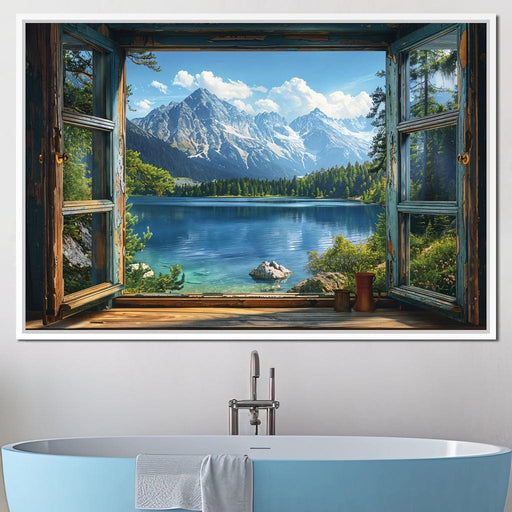 Alpine Serenity Vista Canvas Print