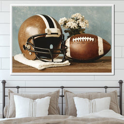 Vintage Football Helmet - NicheCanvas