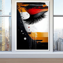 Luminous Strokes of Passion - NicheCanvas