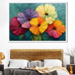 Bloomstorm in Brushstrokes - TooplesArt - NicheCanvas