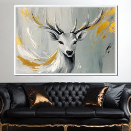 Golden Stag Elysian - NicheCanvas