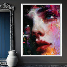 Vivid Portrait of Reflective Soul - NicheCanvas