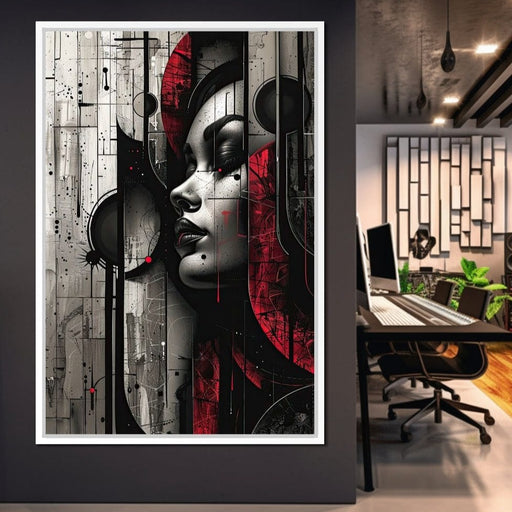 Shadowed Elegance Unveiled Canvas Print