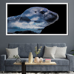 Coastal Seal Ocean Reverie - NicheCanvas
