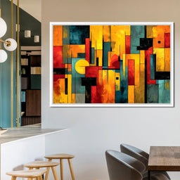 Geometric Dawn Spectrum - NicheCanvas